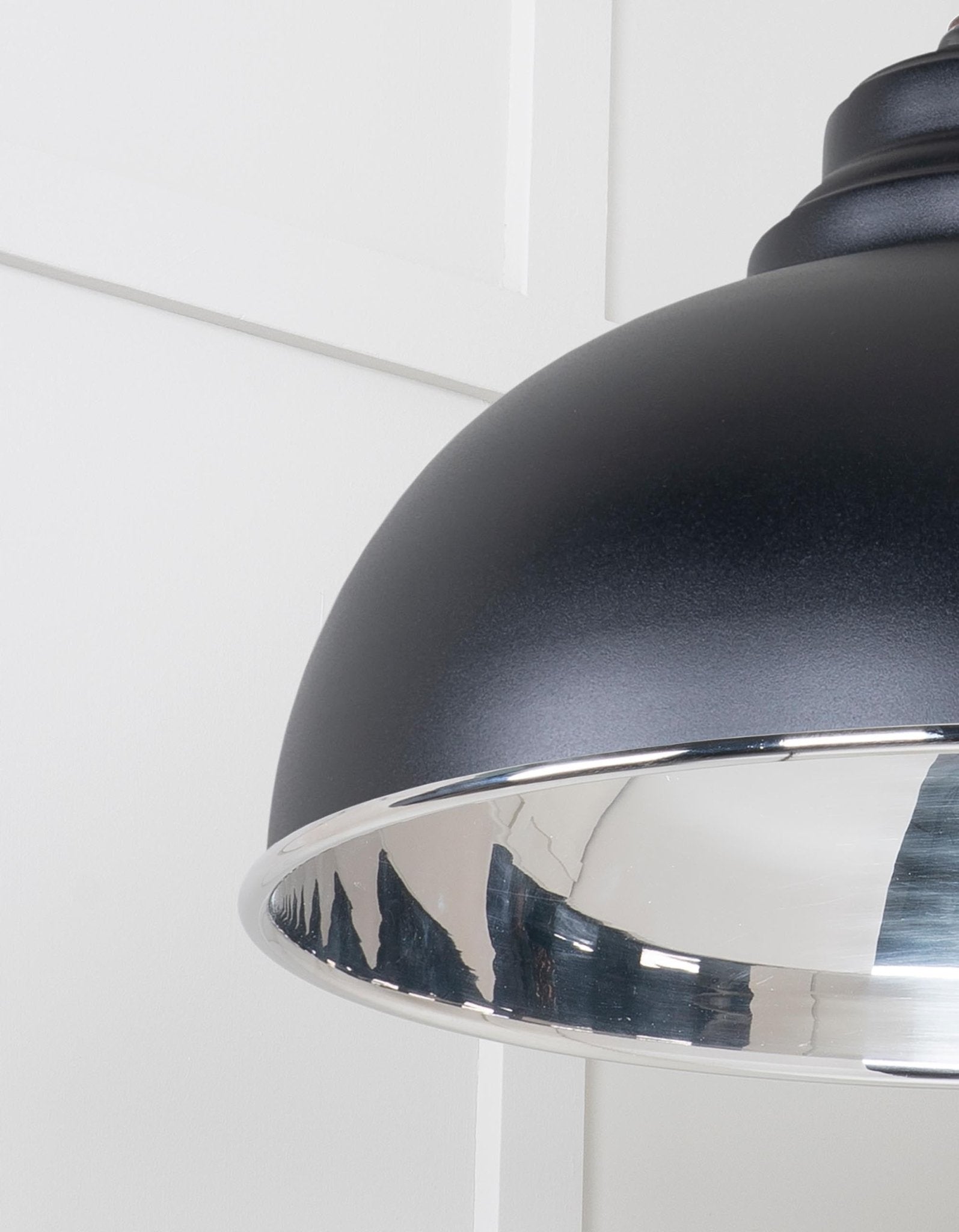 Smooth Nickel Harborne Pendant | Elan Black - From The Anvil - EB London