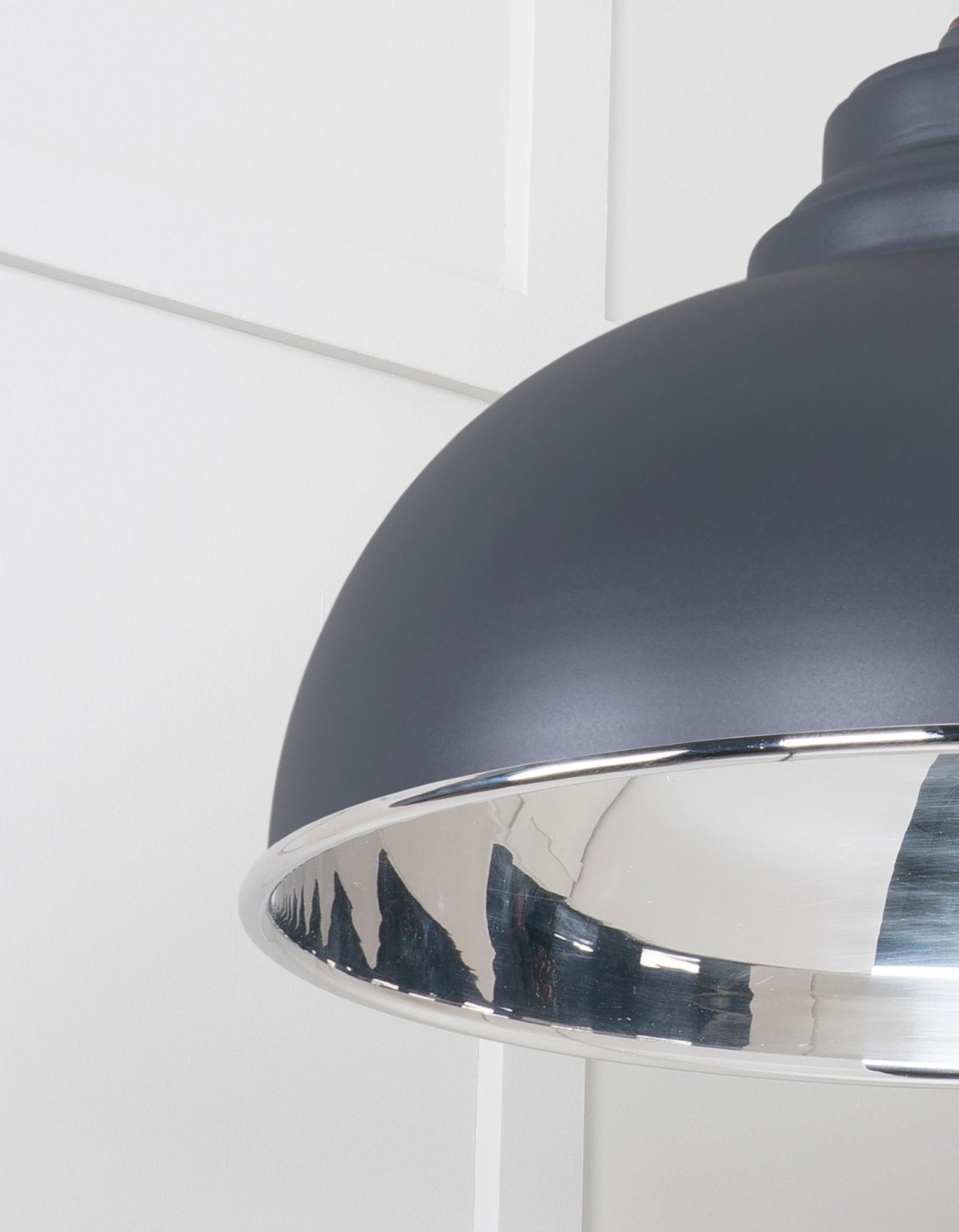 Smooth Nickel Harborne Pendant | Slate - From The Anvil - EB London