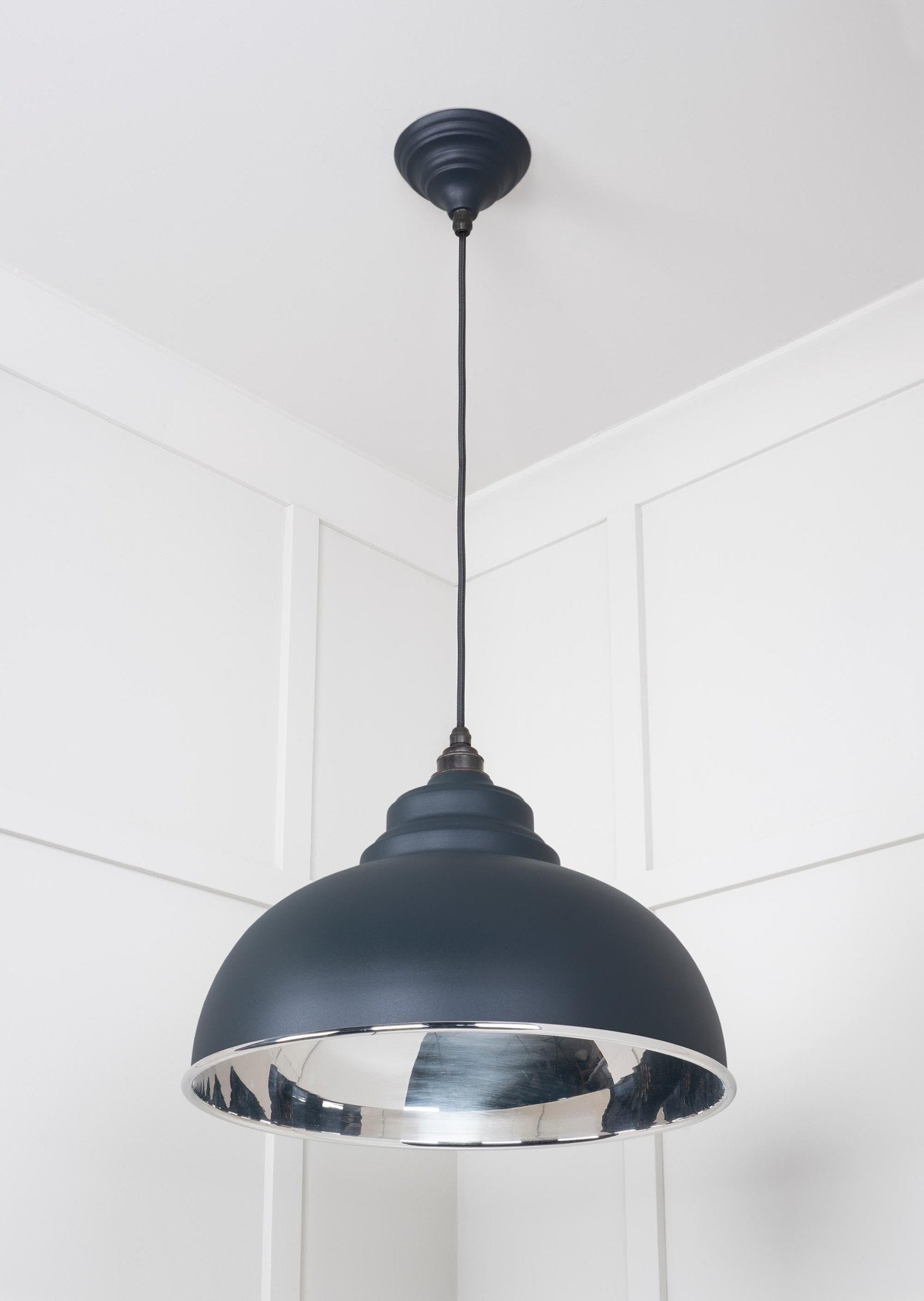 Smooth Nickel Harborne Pendant | Soot - From The Anvil - EB London