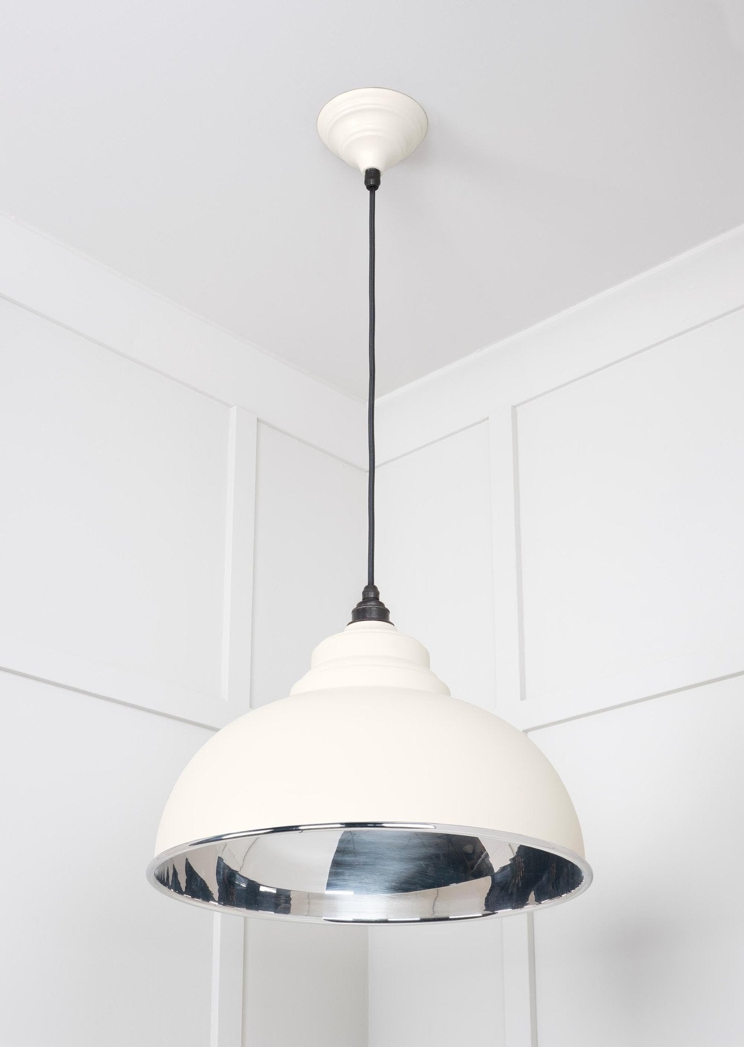Smooth Nickel Harborne Pendant | Teasel - From The Anvil - EB London