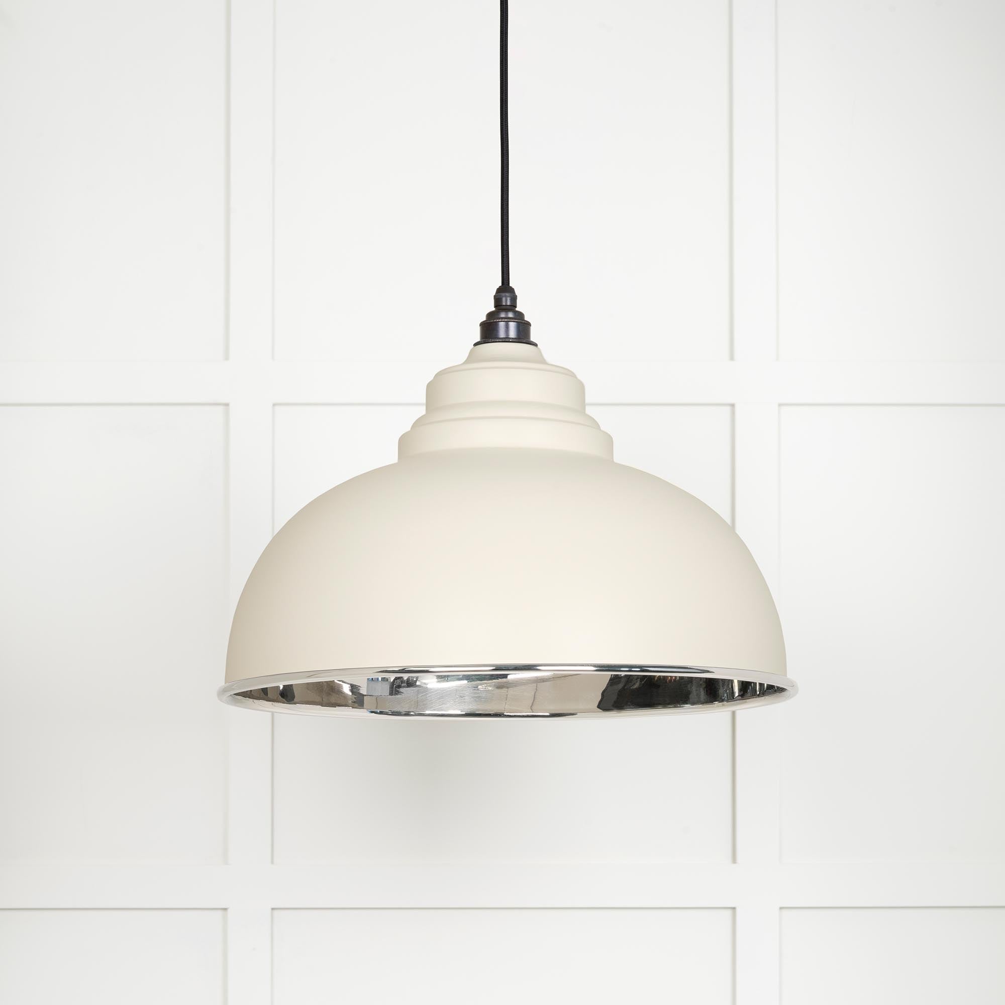Smooth Nickel Harborne Pendant | Teasel - From The Anvil - EB London