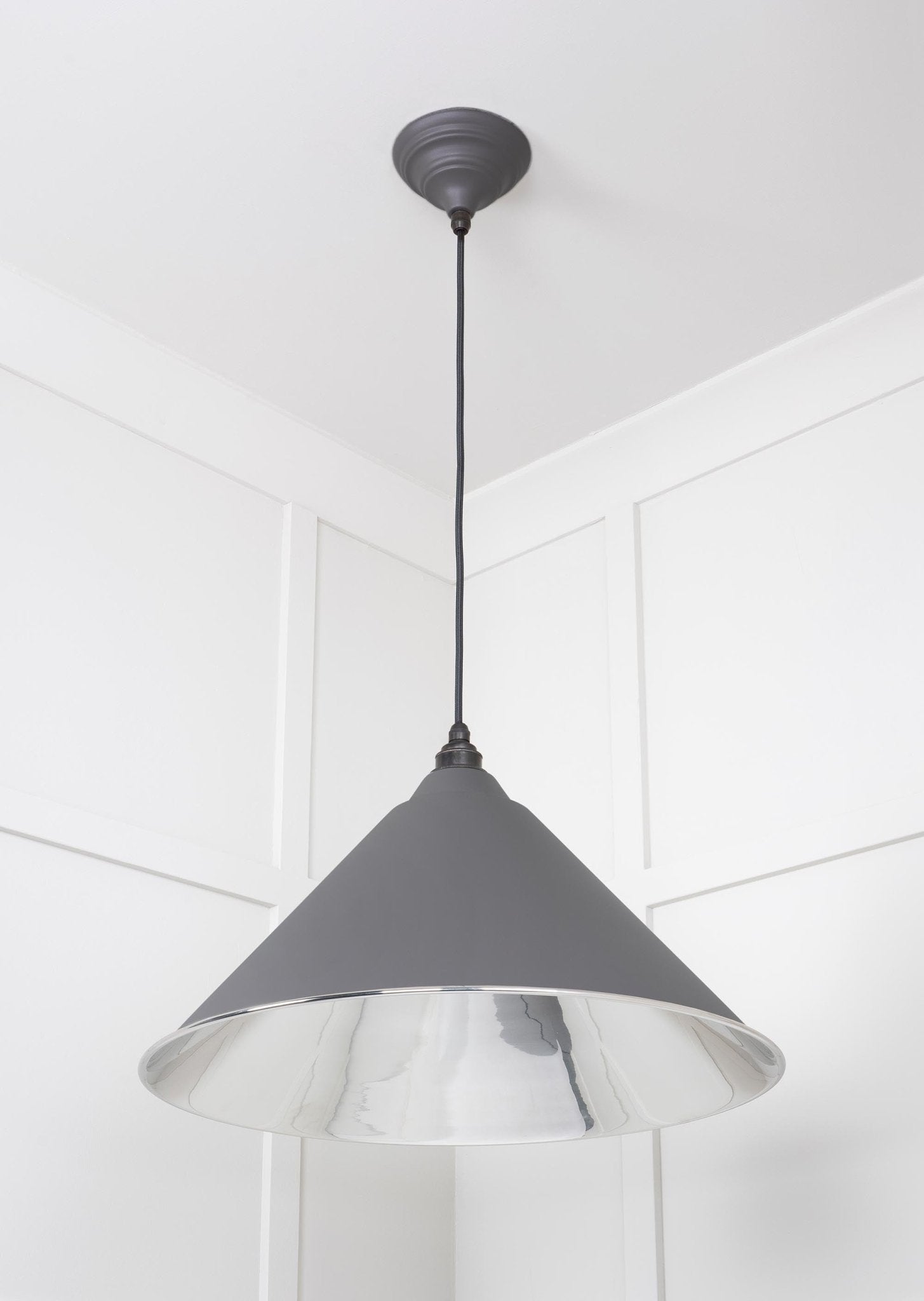 Smooth Nickel Hockley Pendant | Bluff - From The Anvil - EB London