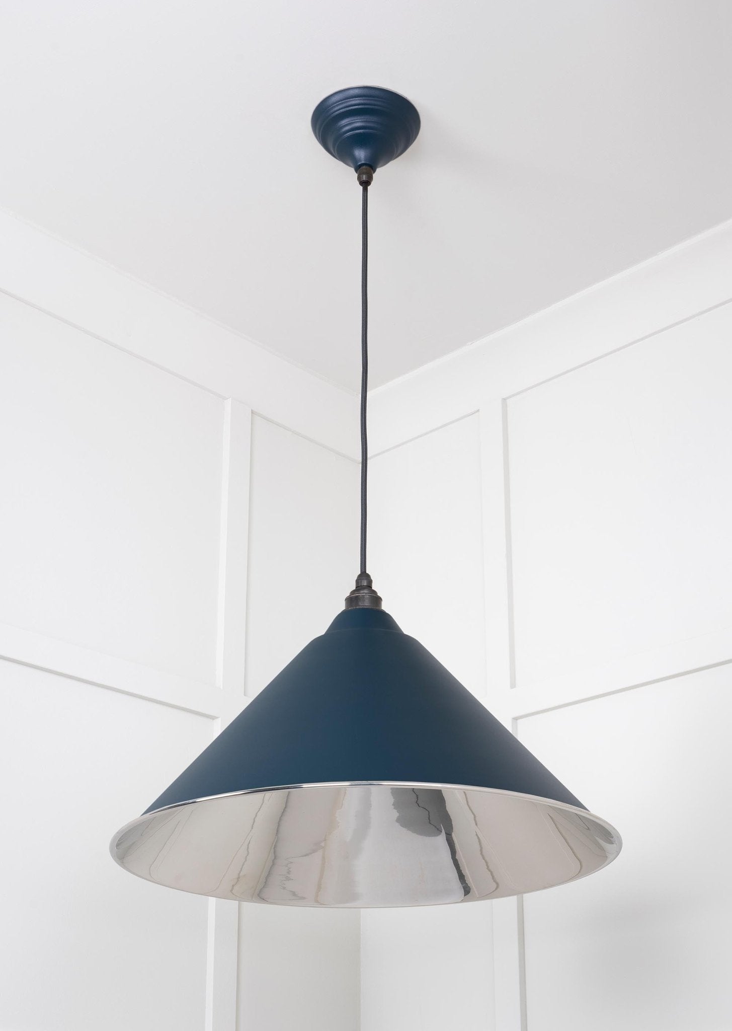 Smooth Nickel Hockley Pendant | Dusk - From The Anvil - EB London