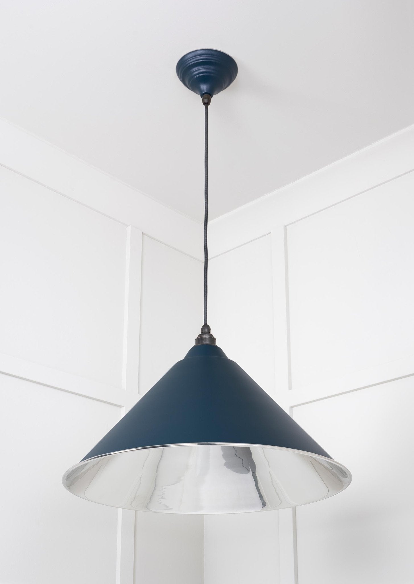 Smooth Nickel Hockley Pendant | Dusk - From The Anvil - EB London