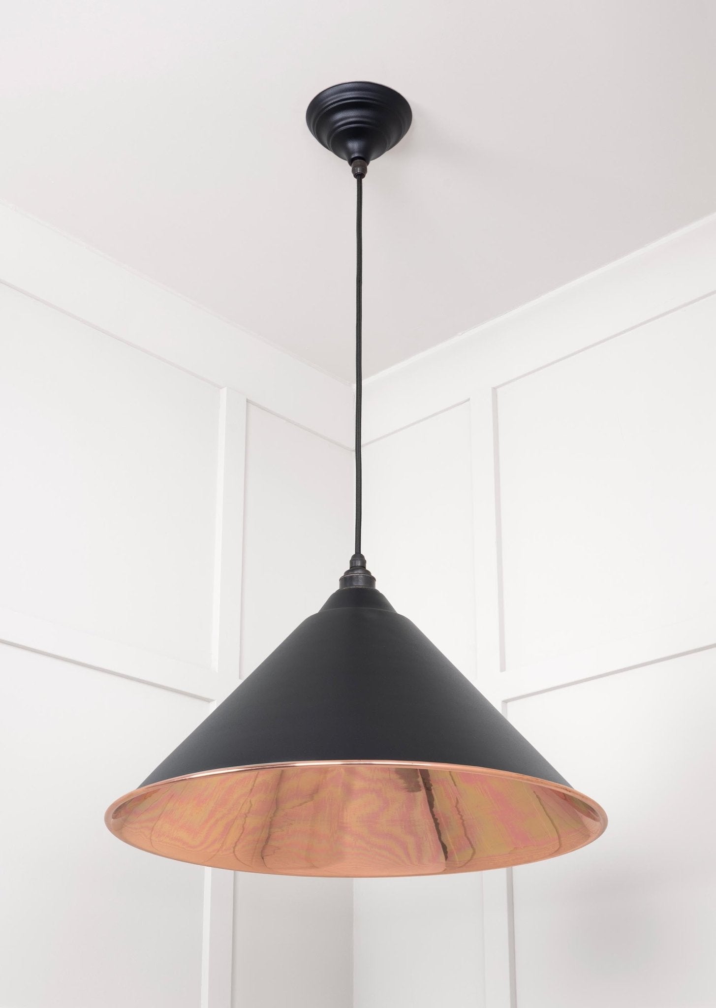 Smooth Nickel Hockley Pendant | Elan Black - From The Anvil - EB London