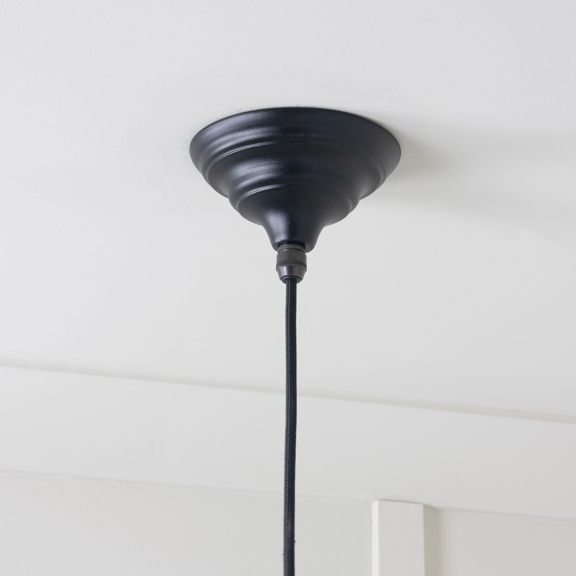 Smooth Nickel Hockley Pendant | Elan Black - From The Anvil - EB London