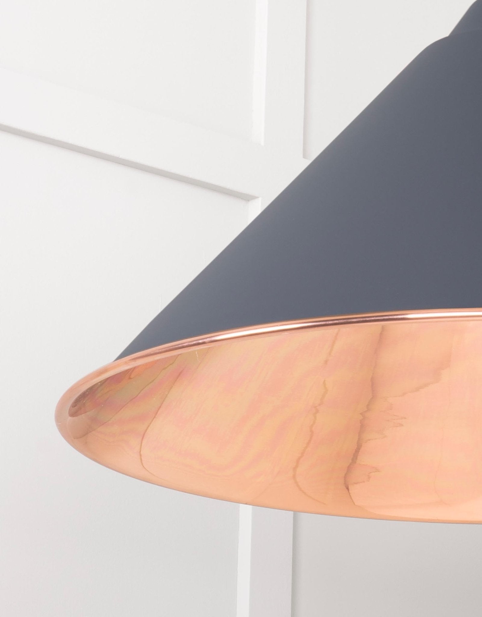 Smooth Nickel Hockley Pendant | Slate - From The Anvil - EB London