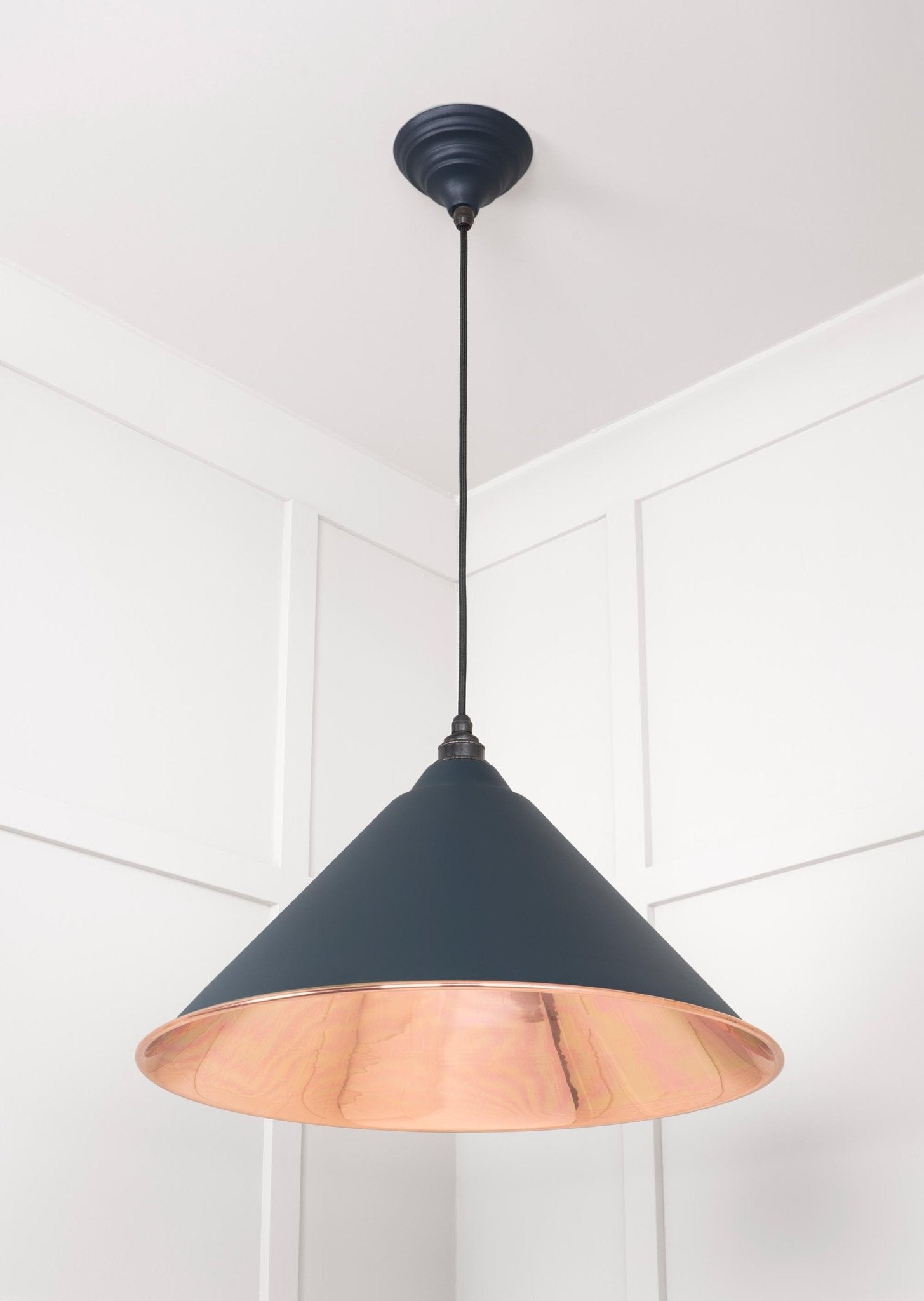 Smooth Nickel Hockley Pendant | Soot - From The anvil - EB London