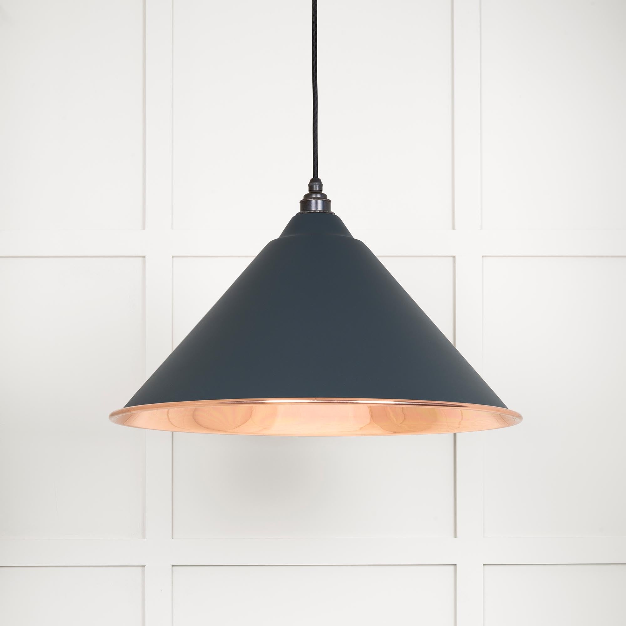 Smooth Nickel Hockley Pendant | Soot - From The anvil - EB London