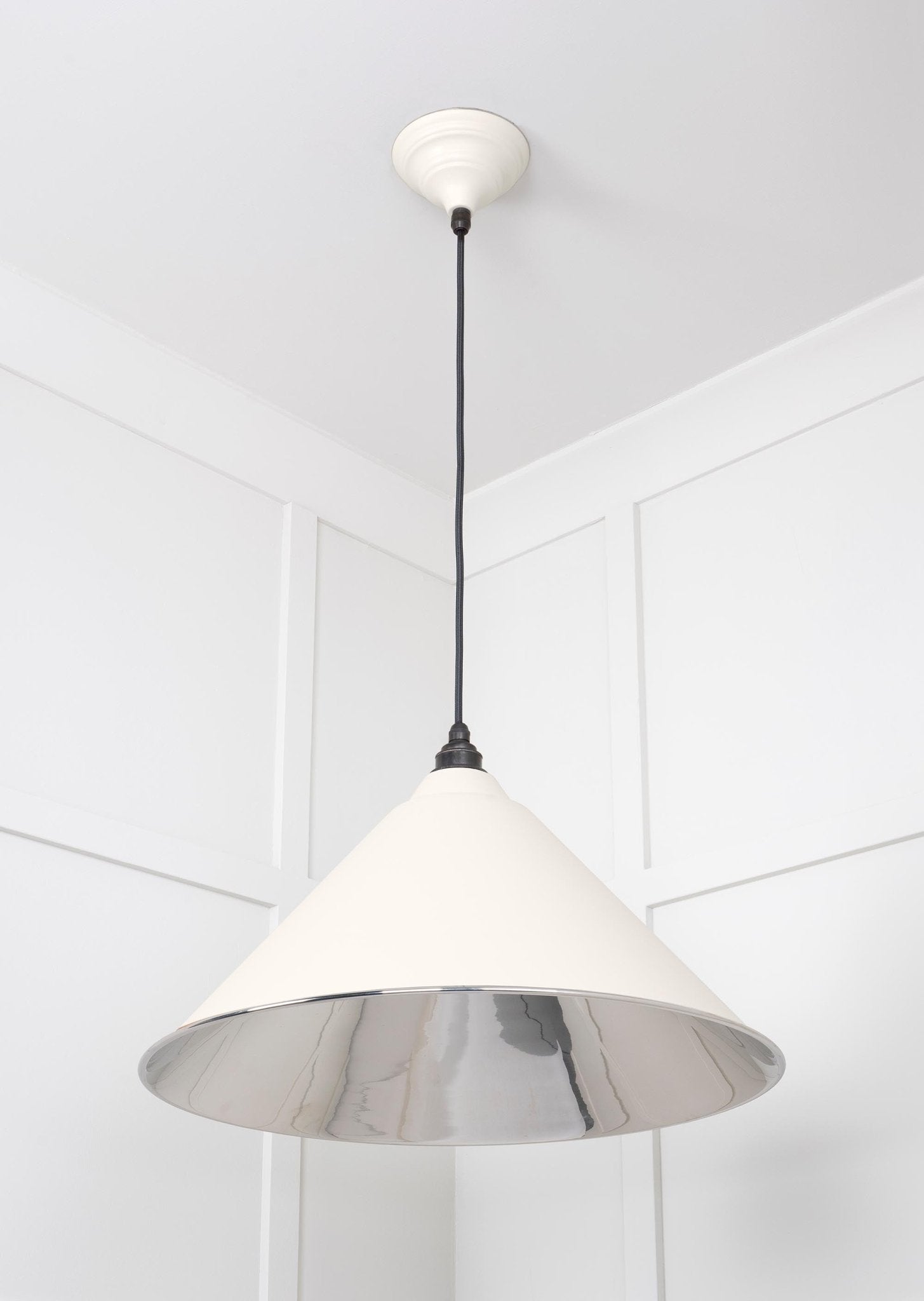 Smooth Nickel Hockley Pendant | Teasel - From The Anvil - EB London