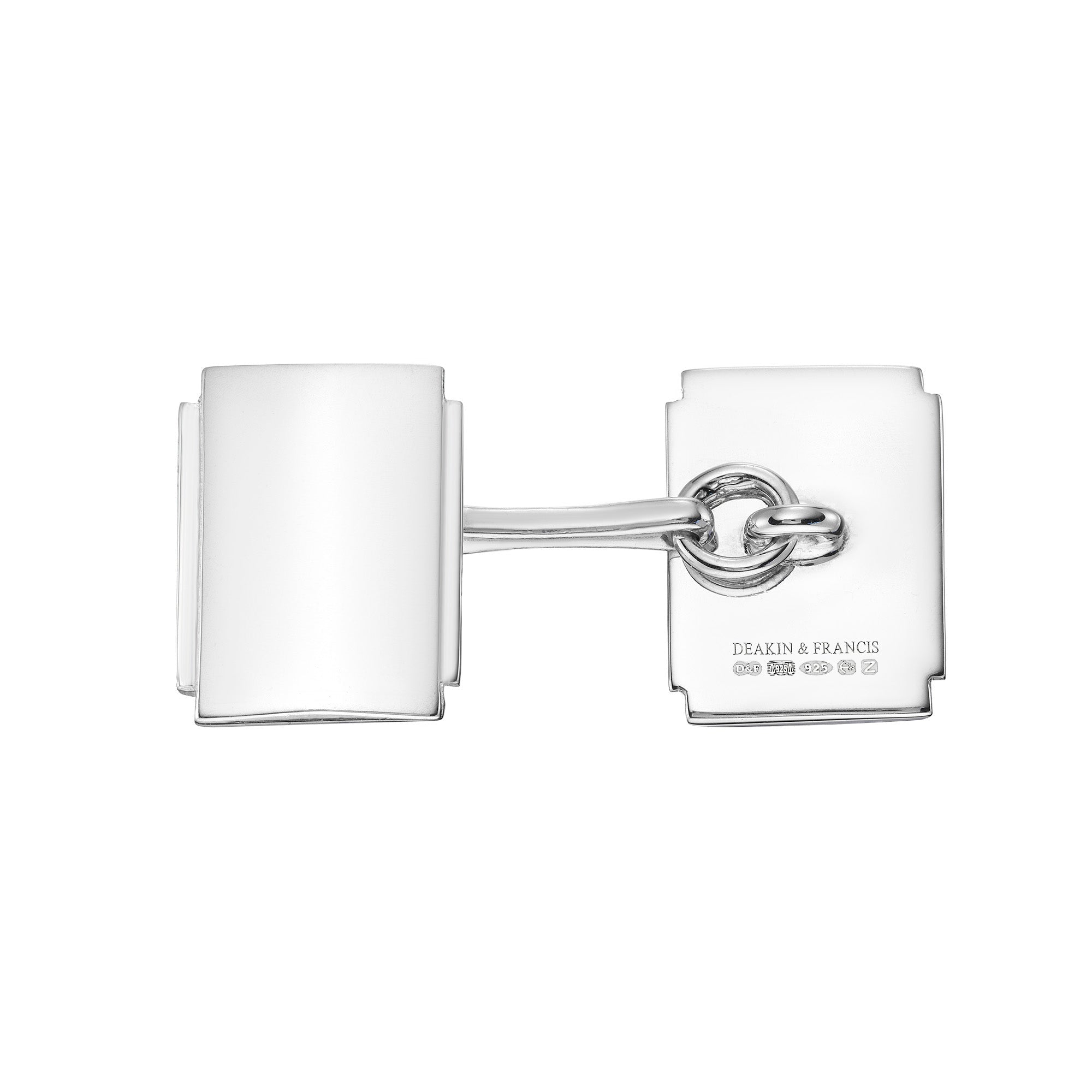 Sterling Silver Art Deco Block Cufflinks - Deakin & Francis - EB London
