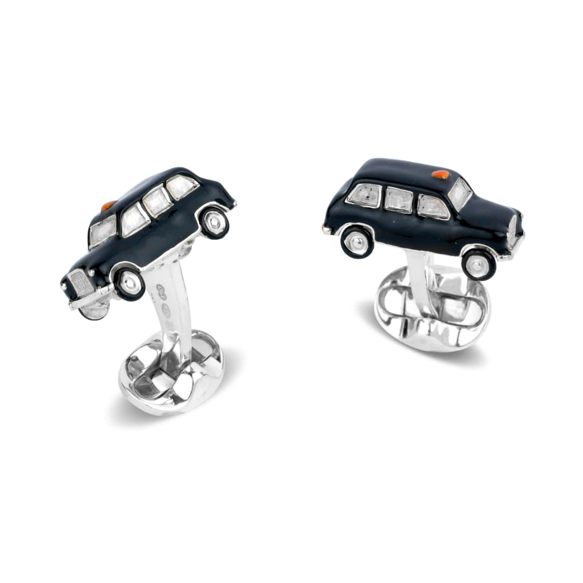 Sterling Silver Black Cab Cufflinks – Deakin & Francis - EB London