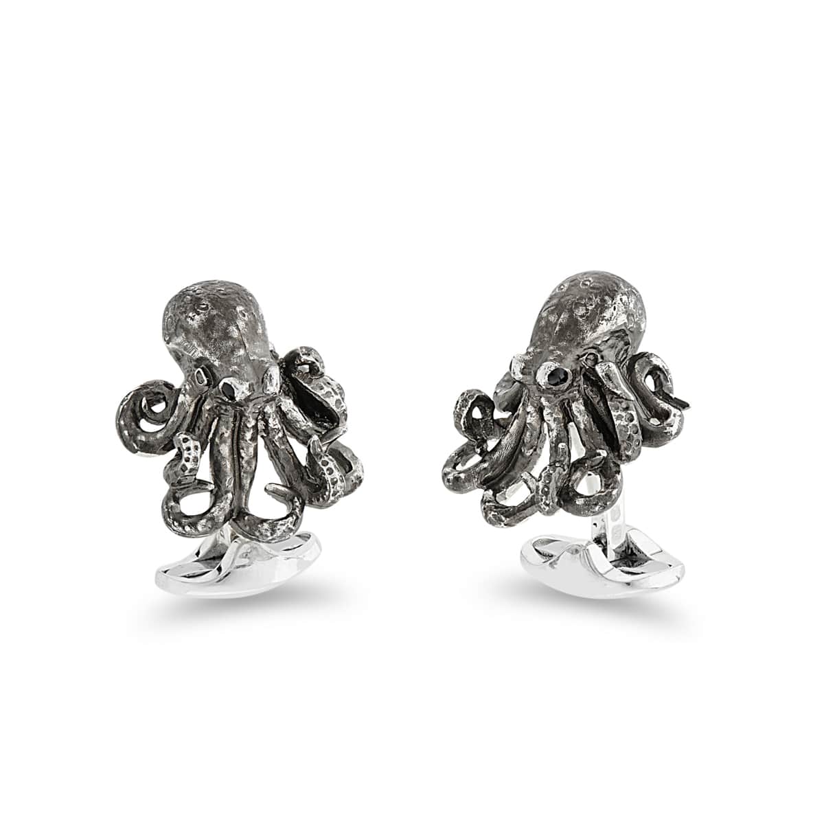 Sterling Silver Black Octopus Cufflinks – Deakin & Francis - EB London
