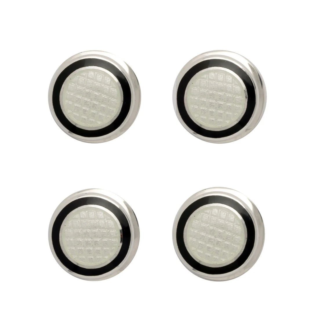 Sterling Silver Black & White Enamel Dress Set – Deakin & Francis - EB London