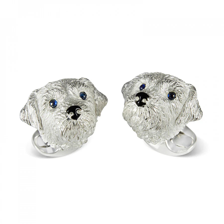 Sterling Silver Border Terrier Dog Cufflinks – Deakin & Francis - EB London