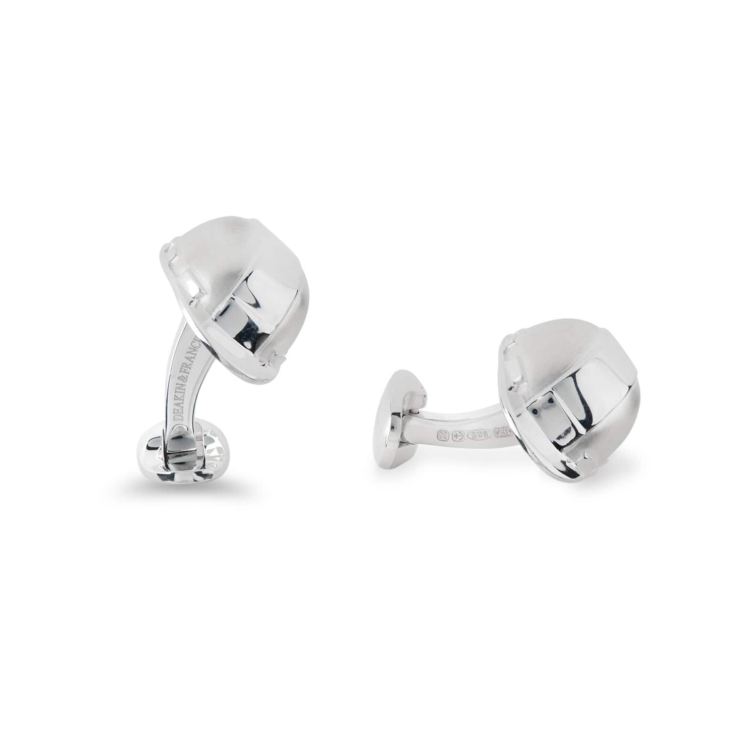 Silver Builder Hard Hat Cufflinks for Construction - Deakin & Francis | EB London