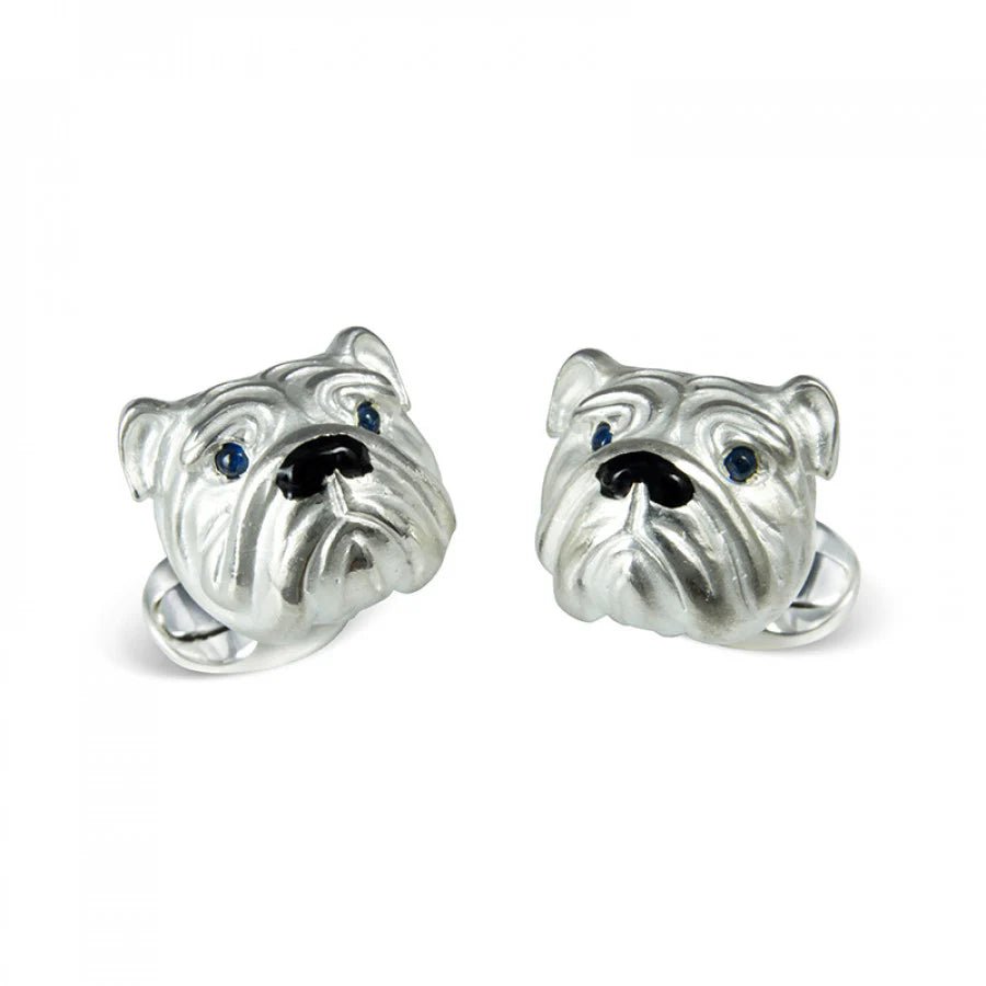 Sterling Silver Bulldog Cufflinks – Deakin & Francis - EB London