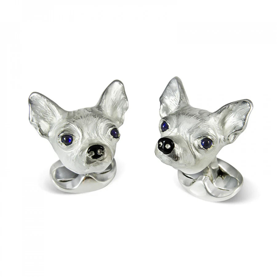 Sterling Silver Chihuahua Dog Cufflinks – Deakin & Francis - EB London
