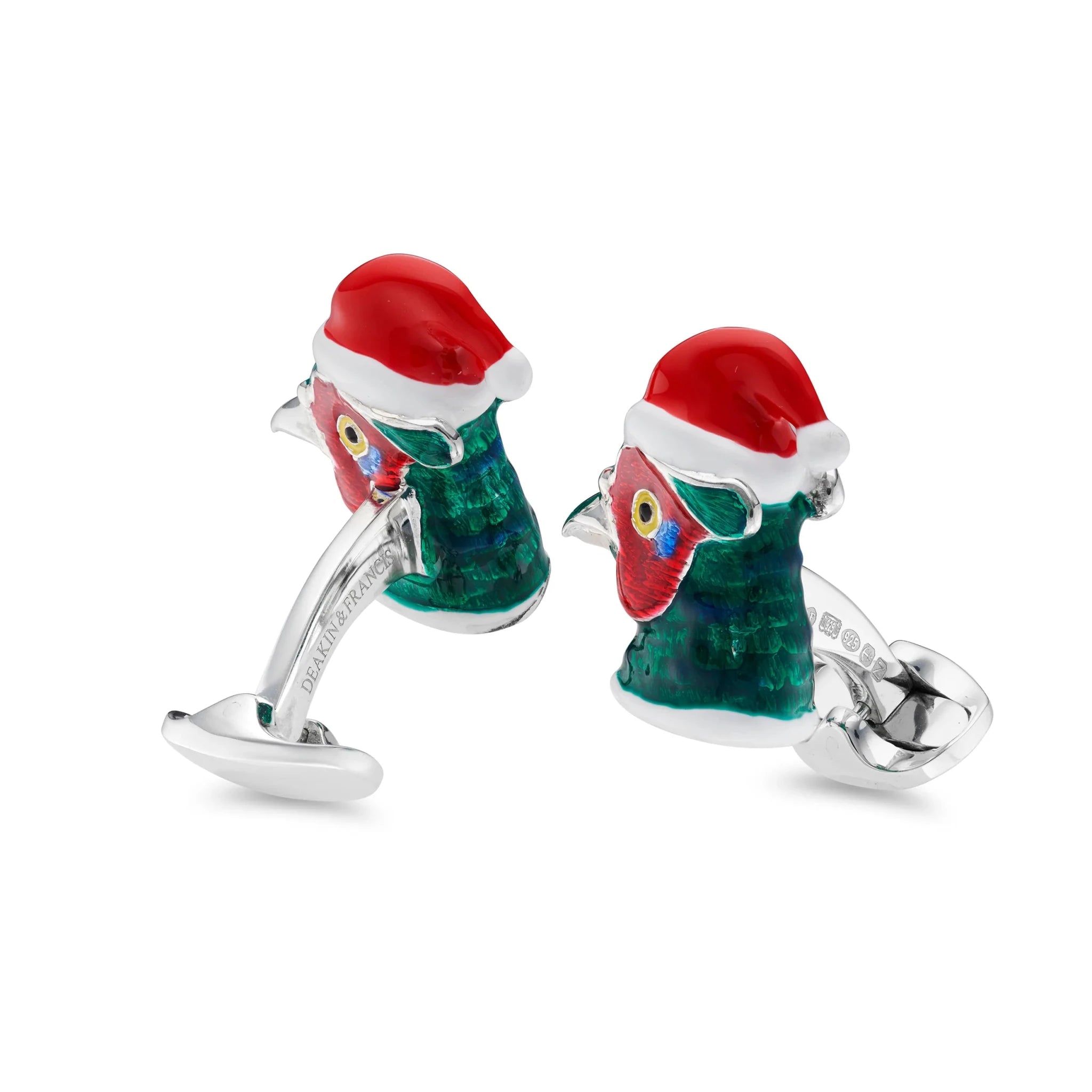 Sterling Silver Christmas Pheasant Cufflinks – Deakin & Francis - EB London