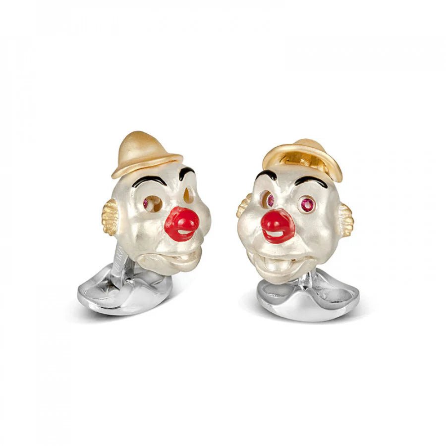 Sterling Silver Clown Cufflinks – Deakin & Francis - EB London