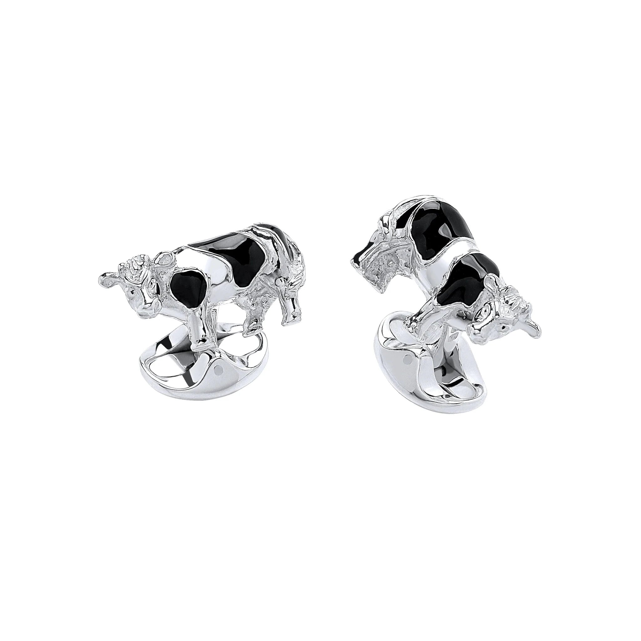 Sterling Silver Cow Cufflinks – Deakin & Francis - EB London