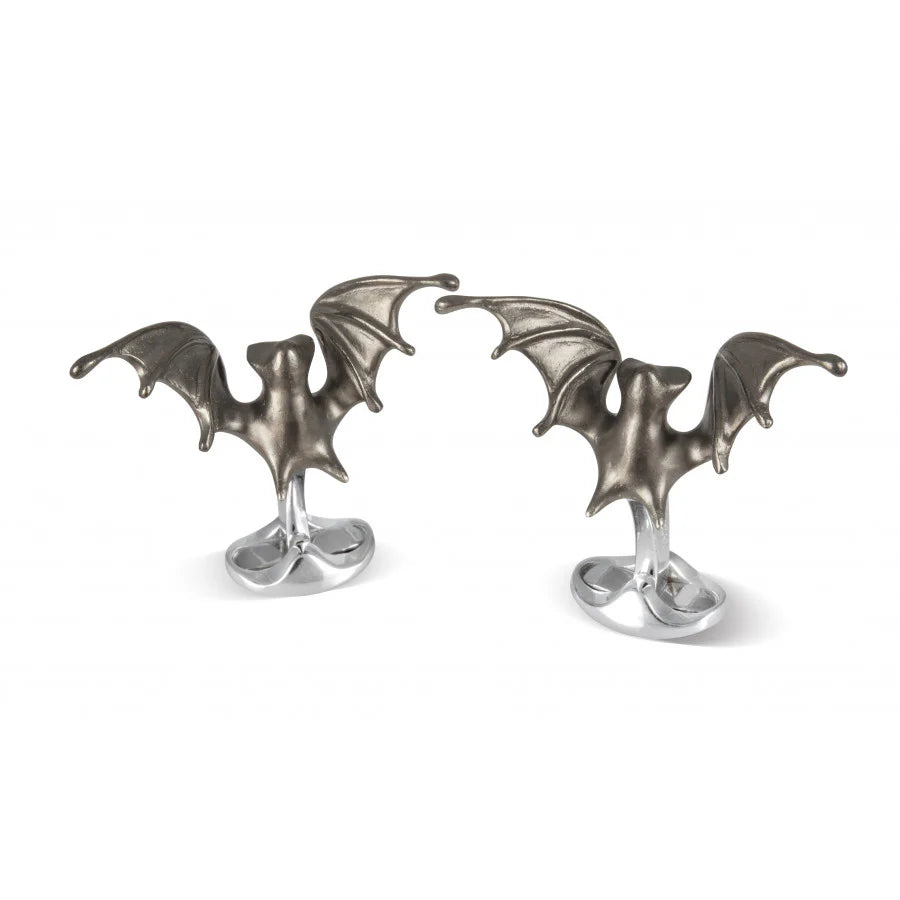 Sterling Silver ‘Creepy’ Bat Cufflinks - Deakin & Francis | EB London
