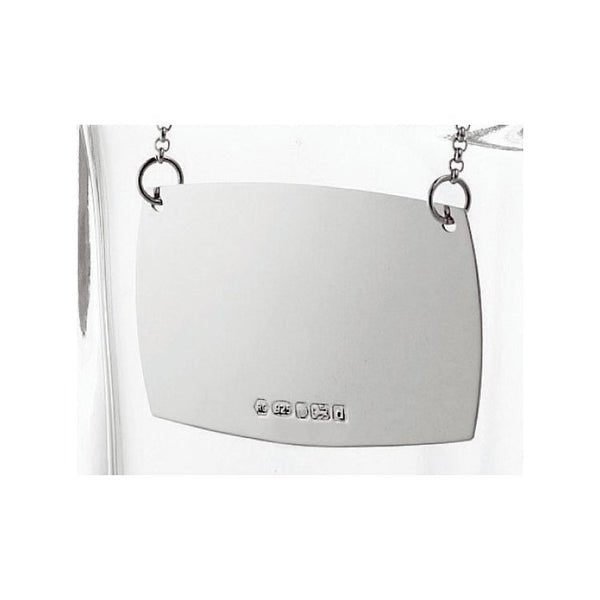 Sterling Silver Decanter Label - Carrs Silver - EB London