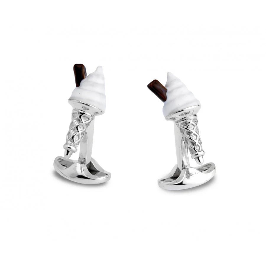 Silver Bowling Ball And Skittles Cufflinks - Deakin & Francis | EB London