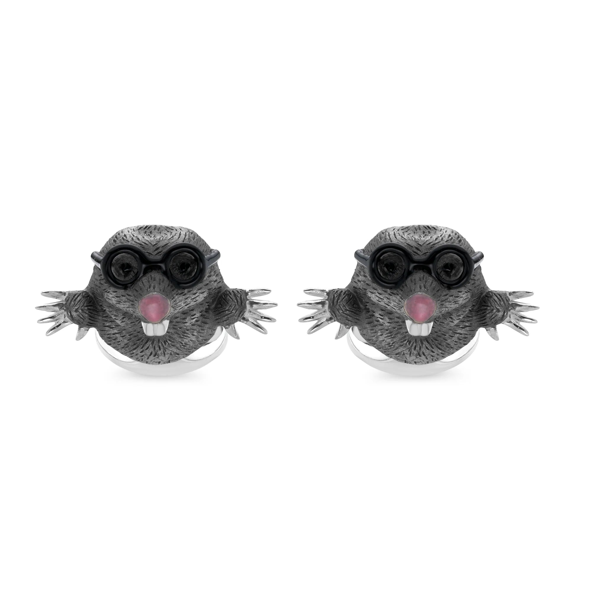 Sterling Silver Enamelled Mole Cufflinks – Deakin & Francis - EB London