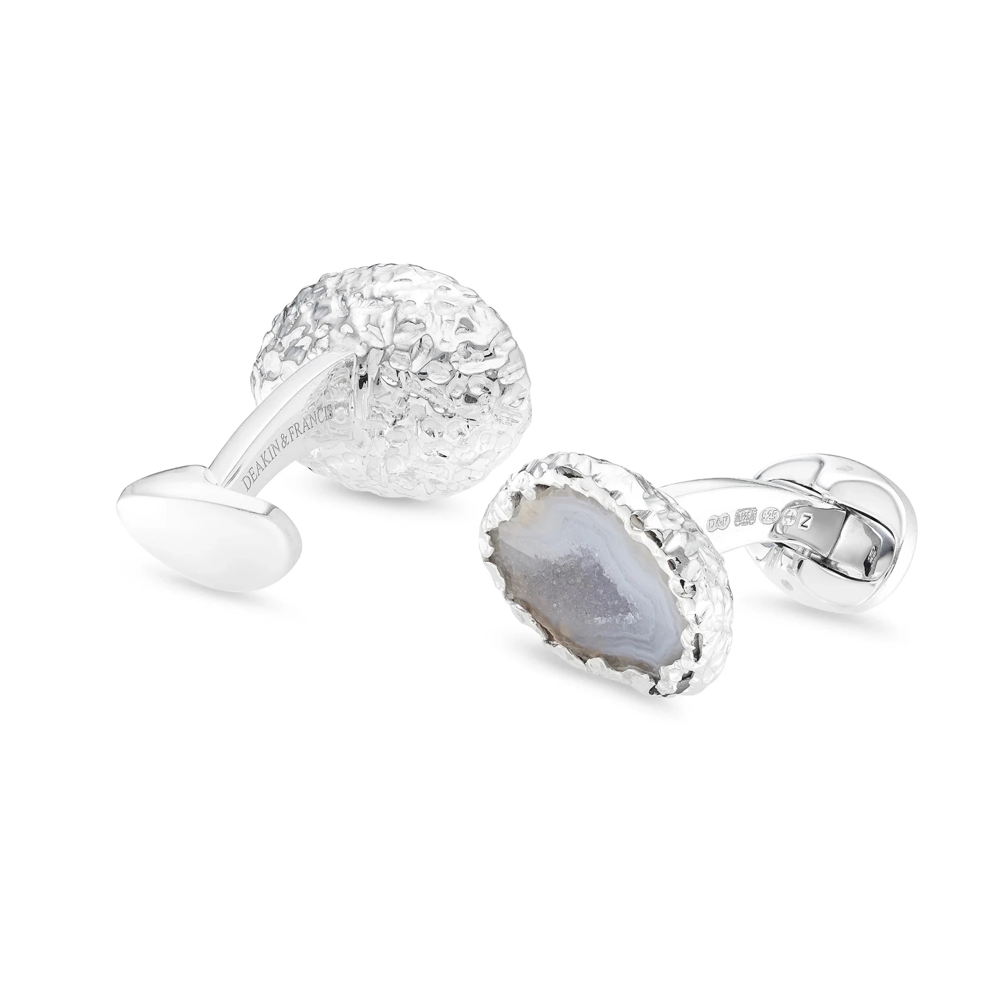 Sterling Silver Geode Cufflinks – Deakin & Francis - EB London