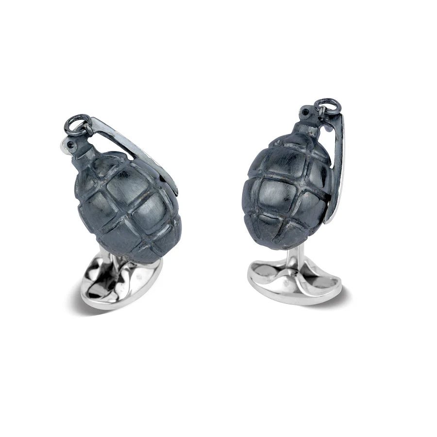 Sterling Silver Hand Grenade Cufflinks – Deakin & Francis - EB London