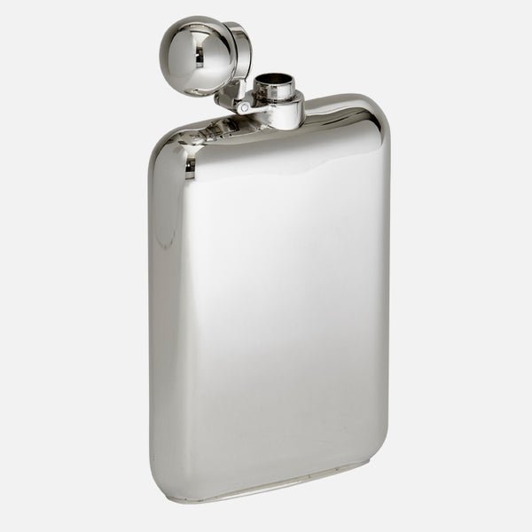 Sterling Silver Hip Flask In Presentation Case - Carrs Silver - EB London