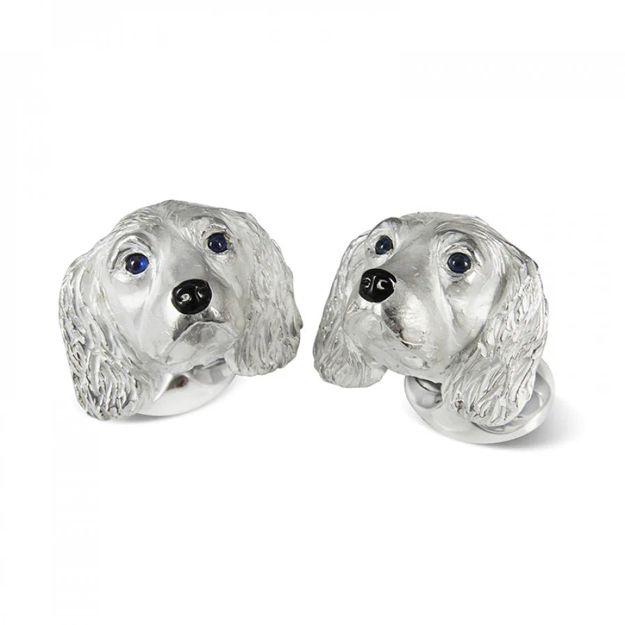 Sterling Silver King Charles Spaniel Dog Cufflinks – Deakin & Francis - EB London