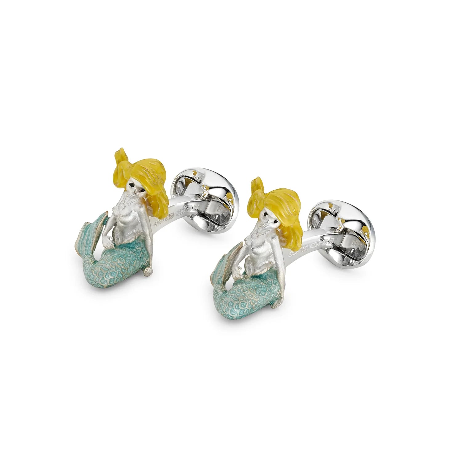 Silver Mermaid Cufflinks – Deakin & Francis - EB London