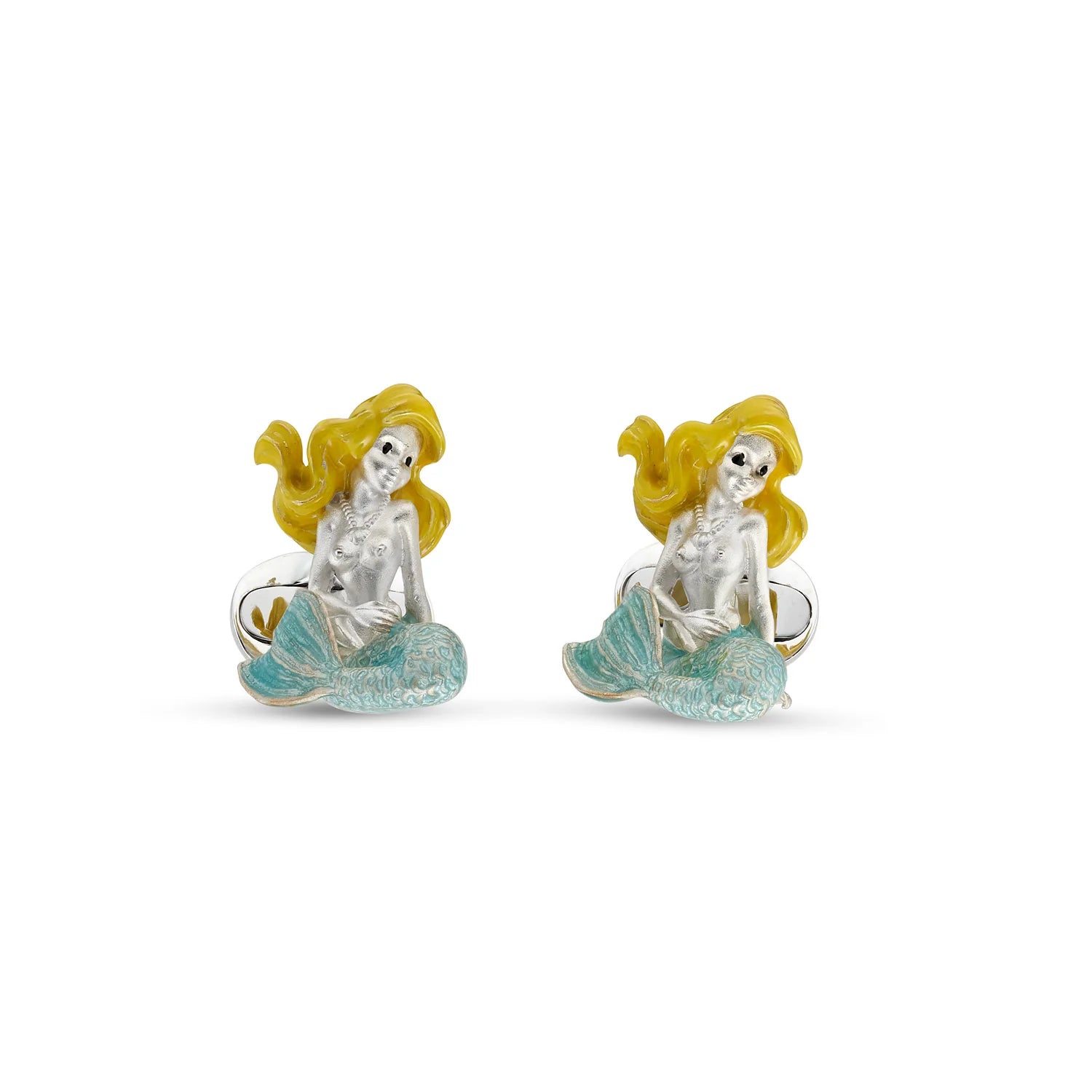 Sterling Silver Mermaid Cufflinks – Deakin & Francis - EB London