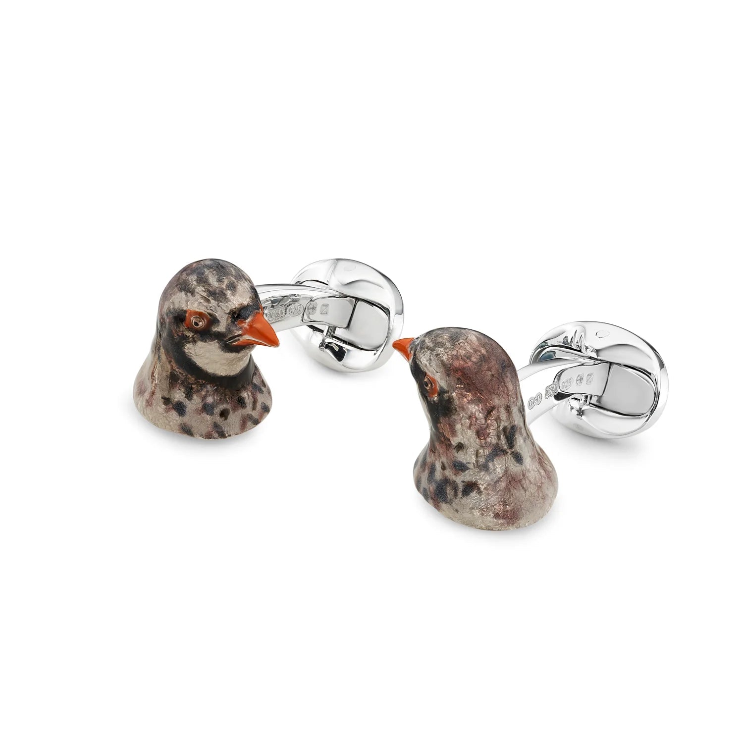 Sterling Silver Partridge Head Cufflinks – Deakin & Francis - EB London