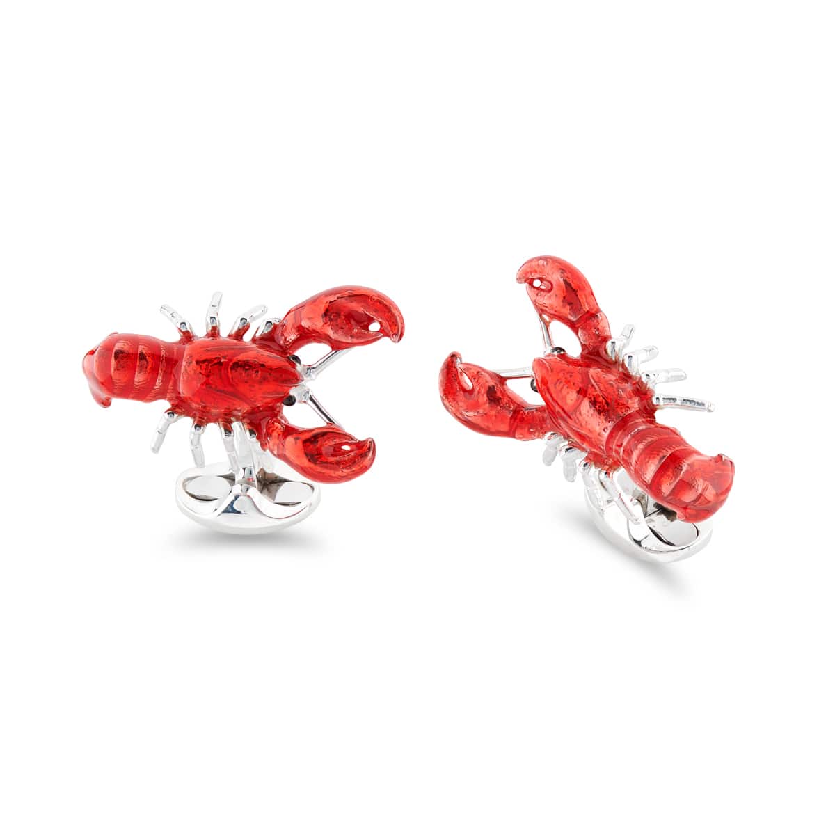 Sterling Silver Red Enamel Lobster Cufflinks – Deakin & Francis - EB London