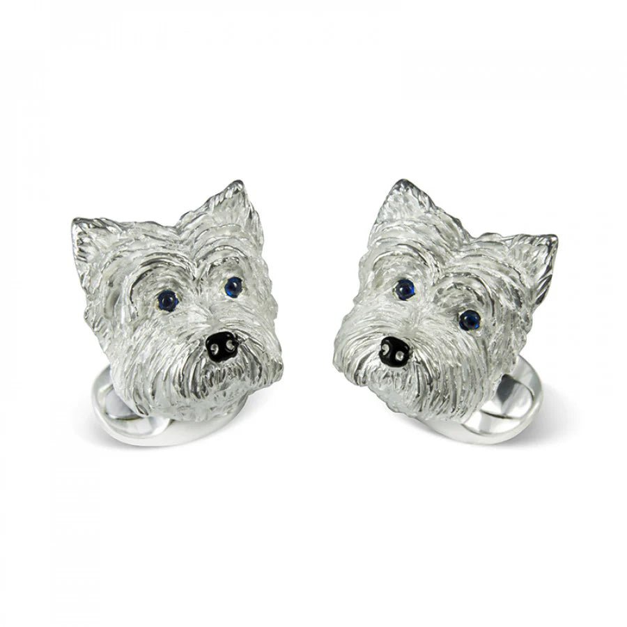 Sterling Silver West Highland Terrier Dog Cufflinks – Deakin & Francis - EB London