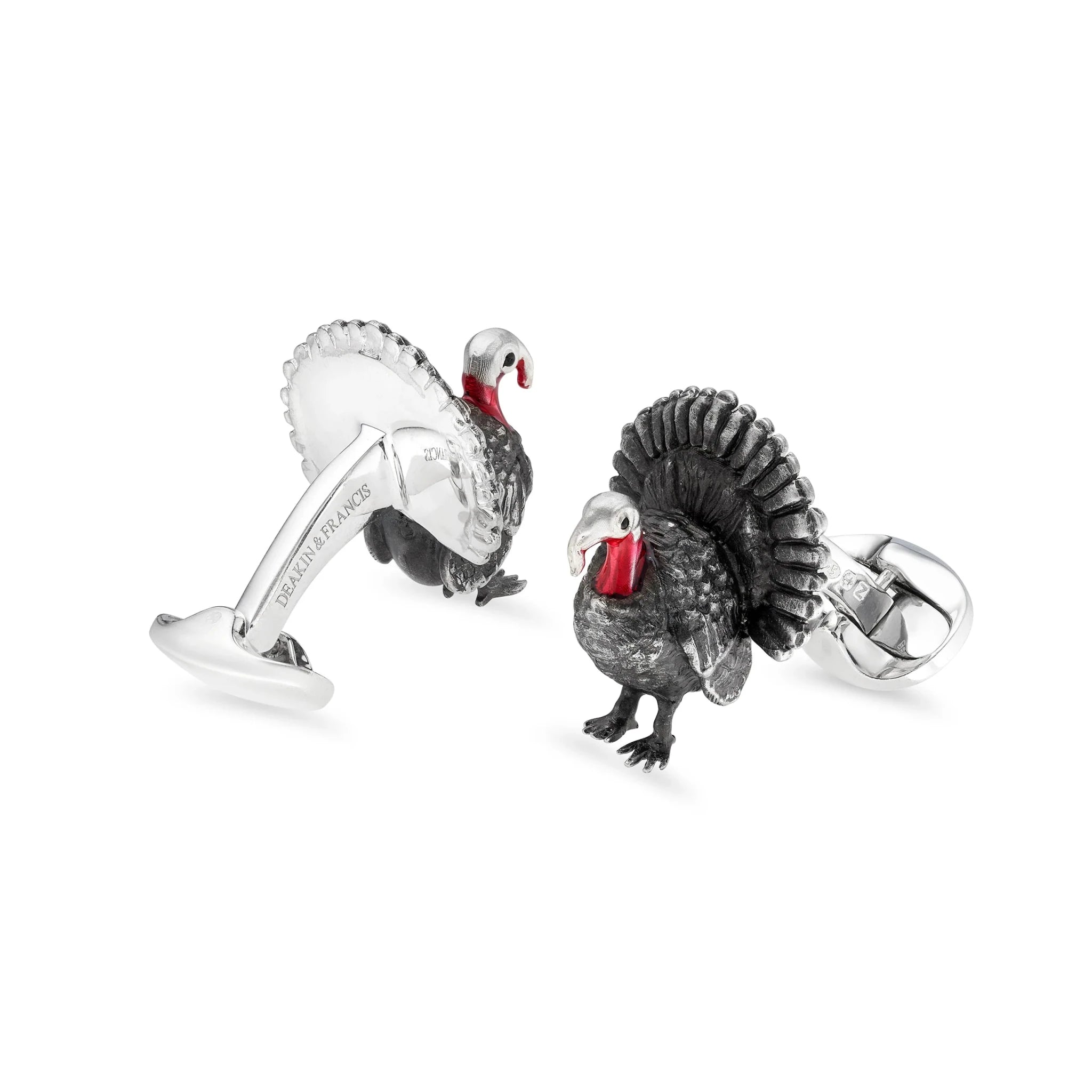 Sterling Silver Wild Turkey Cufflinks – Deakin & Francis - EB London