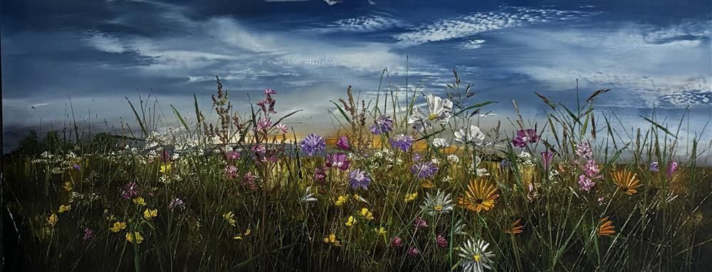 Sunlit Meadow Blossoms by Kimberley Harris - EB London