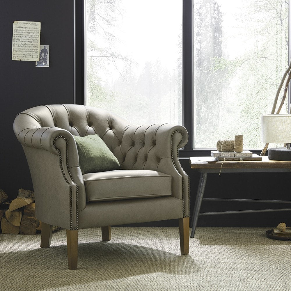 The Saxon Bromley Tub Chair | Handcrafted British Upholstered Accent Chair - EB London