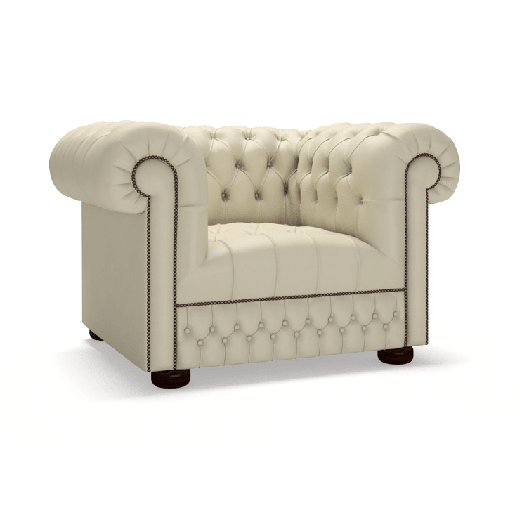 The Saxon Heritage Belgravia Chair | Hand - Burnished Leather Chesterfield - EB London