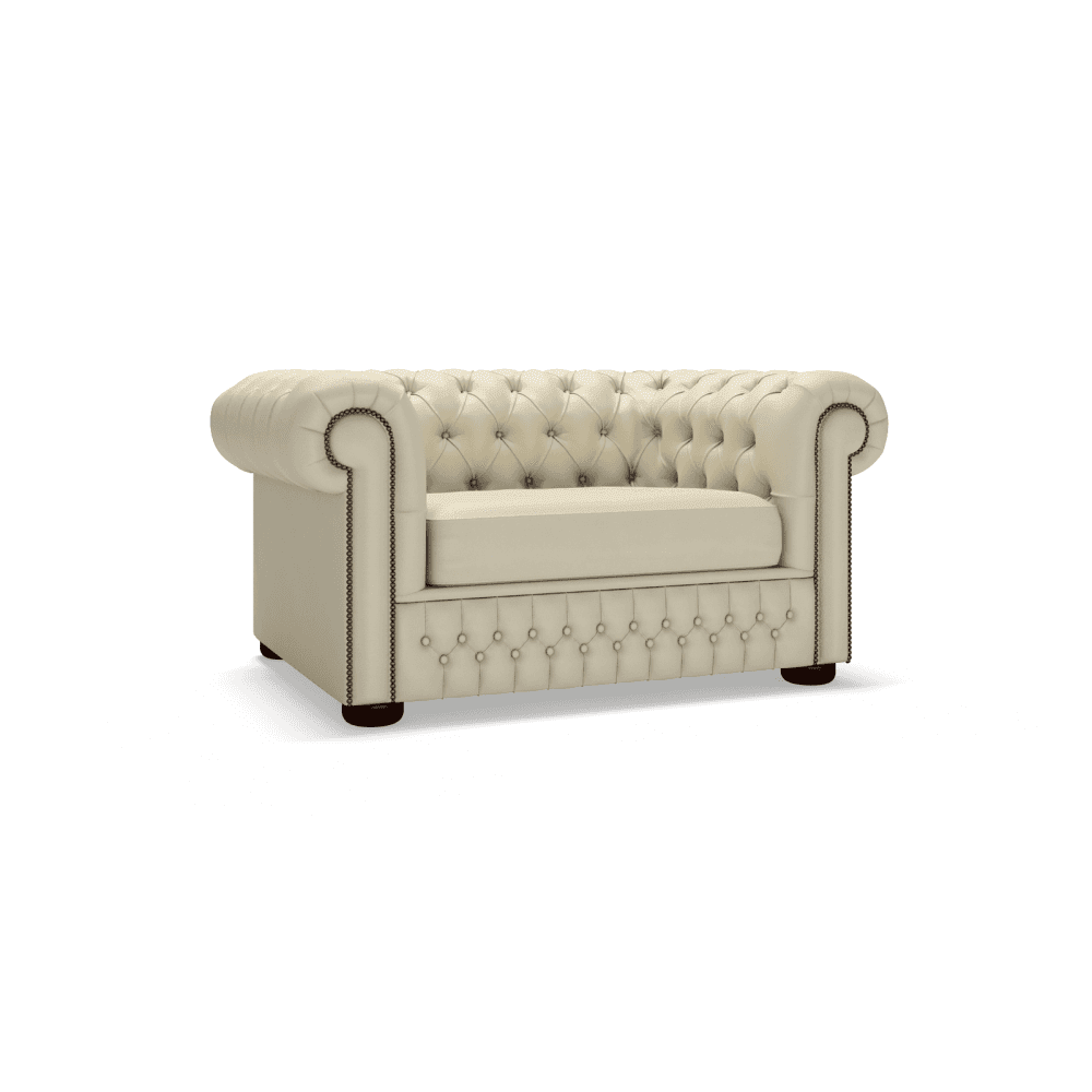 The Saxon Heritage Chesterfield 1.5 Seater Sofa | Handcrafted Leather Chesterfield - EB London