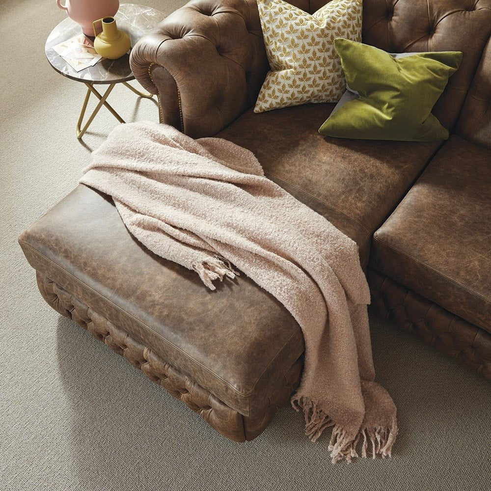 The Saxon Heritage Knightsbridge Chaise Sofa | Hand - Burnished British Design - EB London