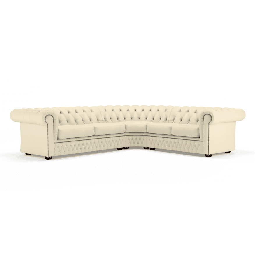 The Saxon Heritage Knightsbridge Sectional Sofa Corner Unit 3x2 | Hand - Burnished British Upholstery - EB London