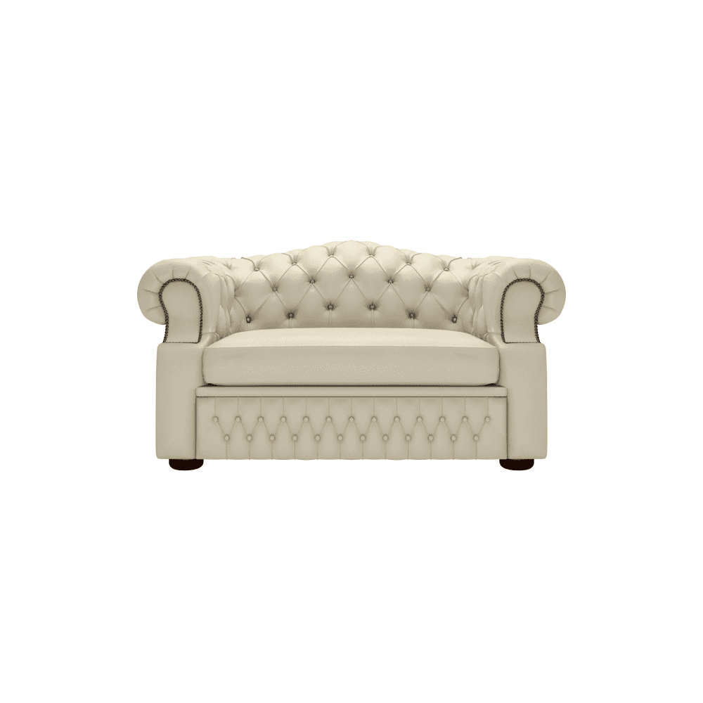 The Saxon Heritage Oxford 1.5 Seater Sofa | Hand - Burnished Leather Chesterfield - EB London