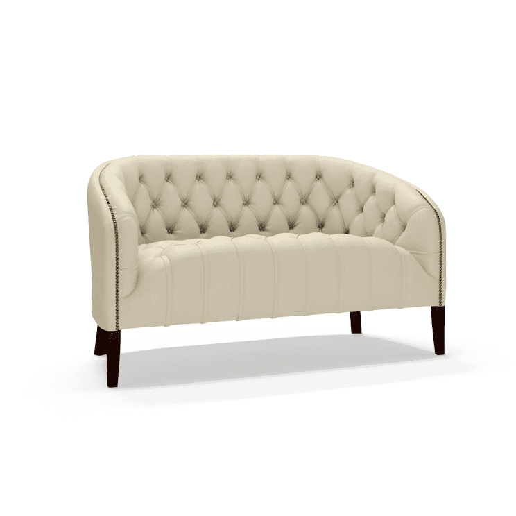 The Saxon Premium Burlington 2 Seater Sofa | Hand - Burnished British Upholstery - EB London