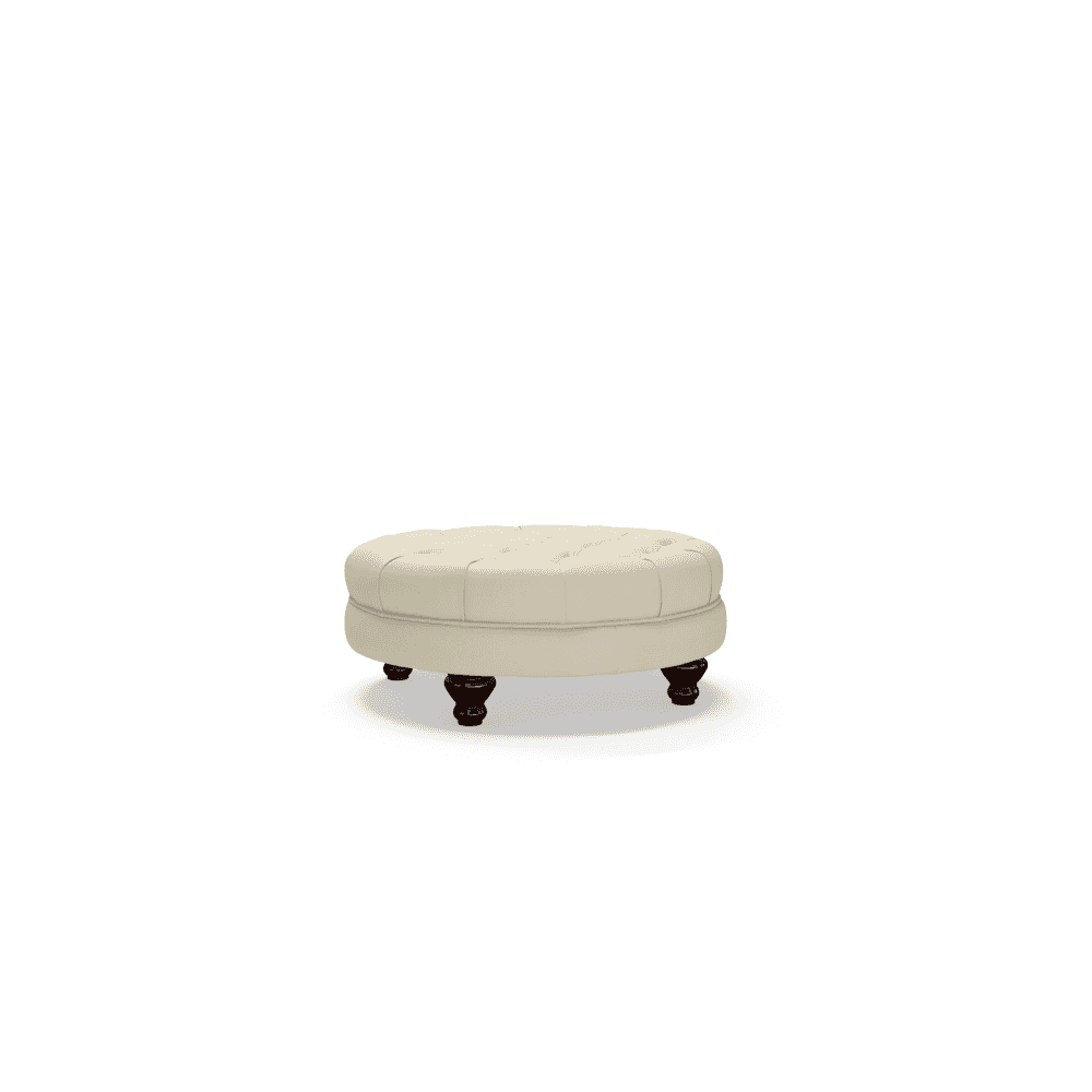 The Saxon Premium Elegant Piccadilly Footstool | Handcrafted British Upholstered Accent Piece - EB London
