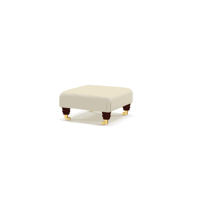 The Saxon Premium Paddington Footstool | Handcrafted British Upholstered Accent Piece - EB London