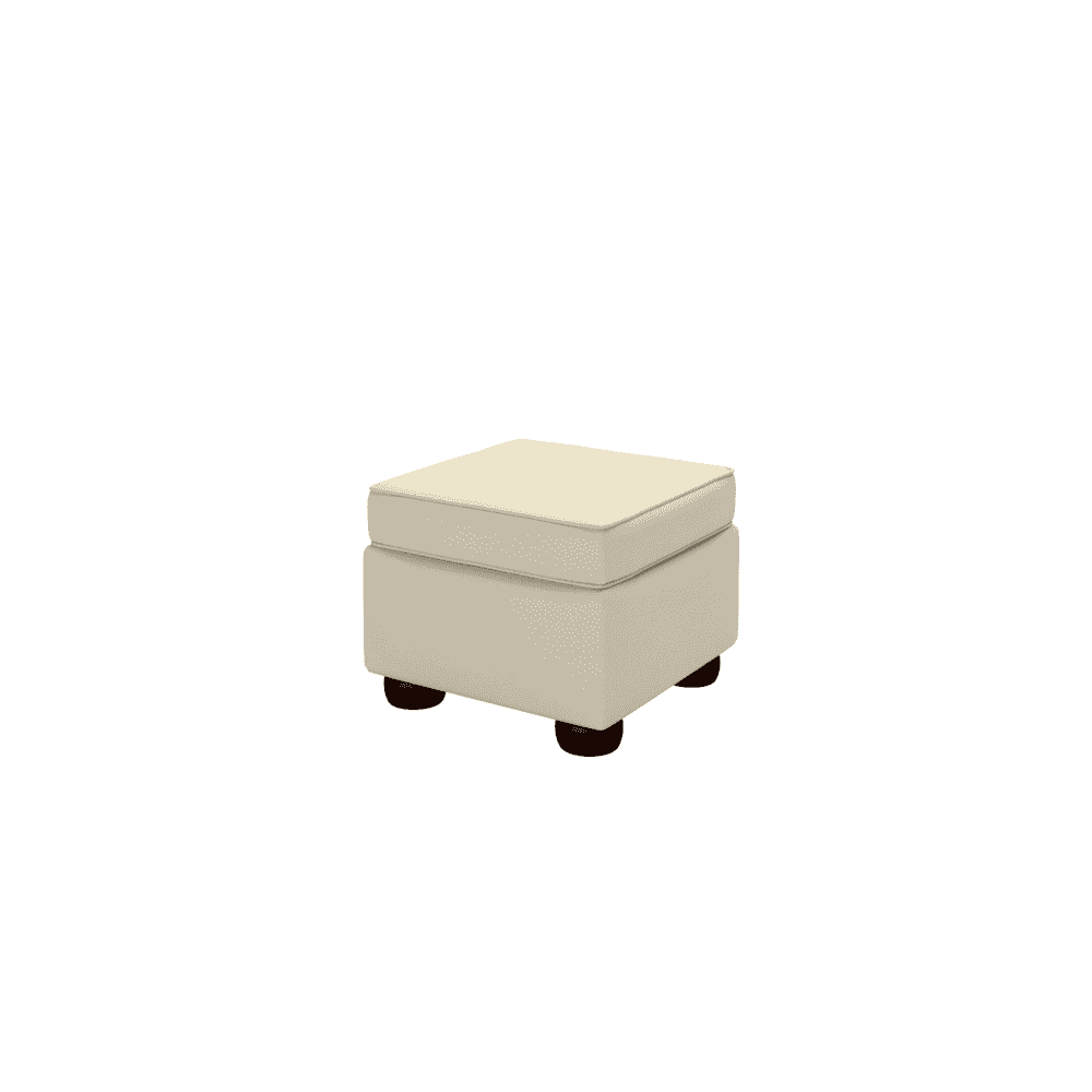 The Saxon Premium Plain Pouffe Box | Handcrafted British Upholstered Storage Ottoman - EB London
